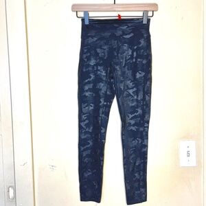 SPANX Navy Camo High-Waist Leggings